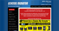 Desktop Screenshot of generalradiator.com