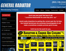 Tablet Screenshot of generalradiator.com